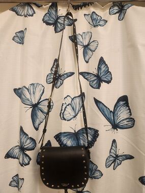 Victoria's Secret Black Studded Crossbody Bag - Women